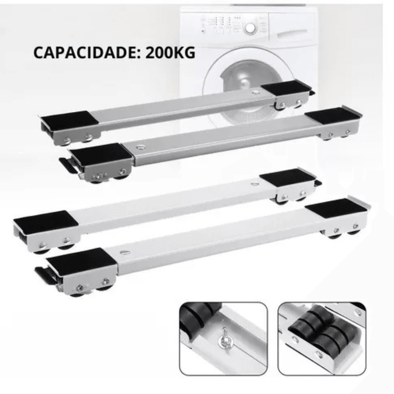 ProSlide Base Suporte com Rodinha P/ Geladeira e Máquina de Lavar