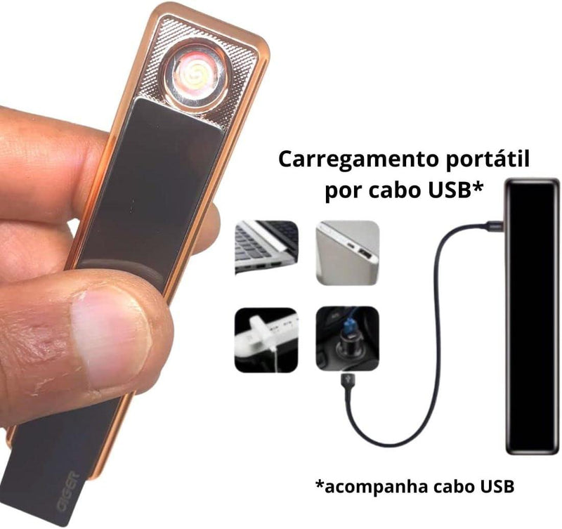 Isqueiro Elétrico C/ Cabo Usb