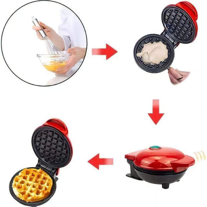 Máquina De Fazer Waffles Elétrico