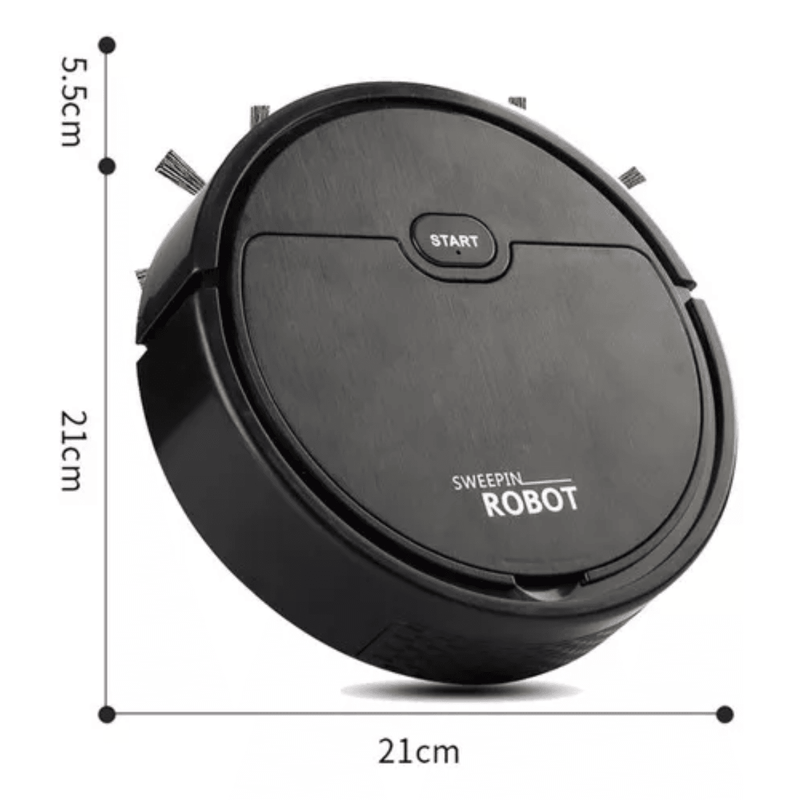 Robô 2 Em 1 Aspira E Passa Pano Recarregável Usb - Aspirador